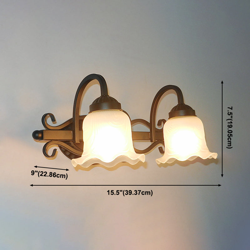 Simpuzzo specchio per trucco leggero americano American Glass Shade Mirror Fare lampada