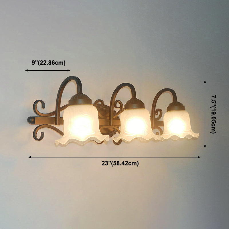 Simpuzzo specchio per trucco leggero americano American Glass Shade Mirror Fare lampada