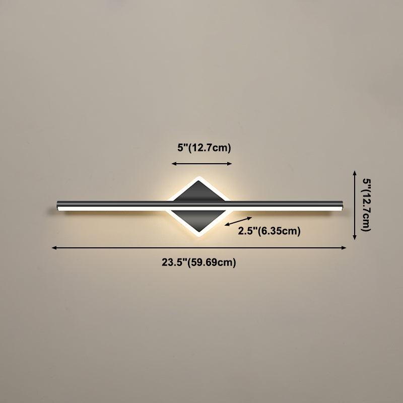 Nordic Modern Mirror Light Long Strip Mirror Lamp Fixture for Bathroom