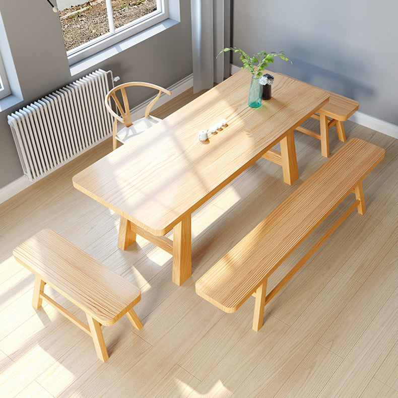 Modern 1/2/3/4/5 Pieces Dining Set Pine Wood Dining Furniture Set /Separate Items