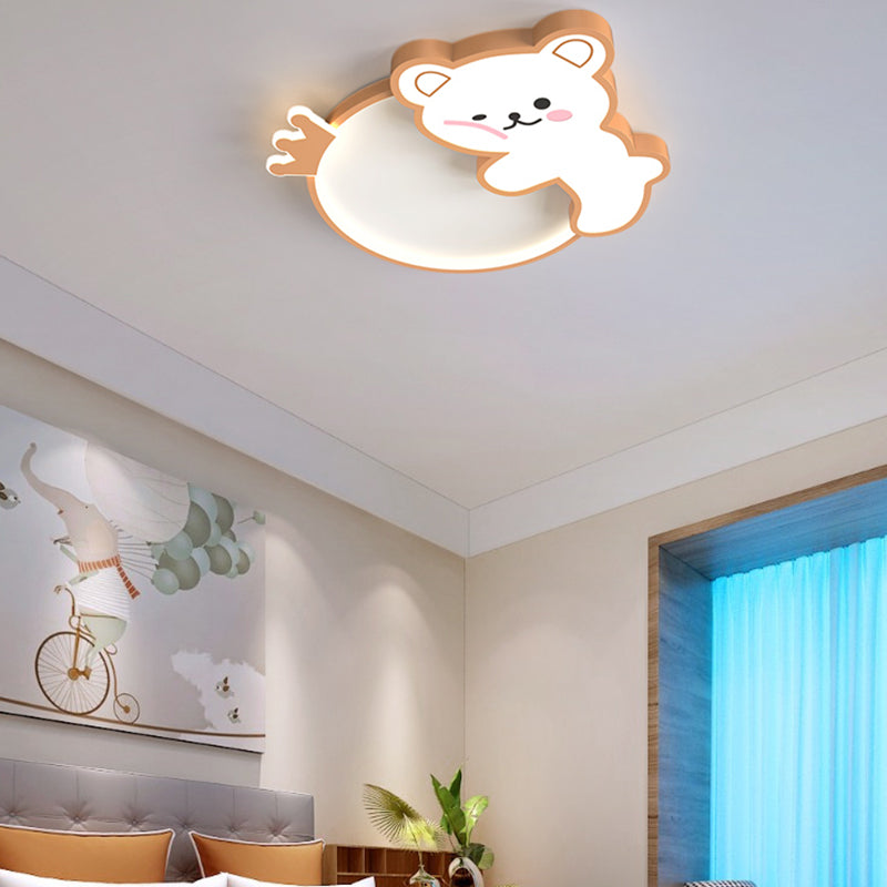 Ours Style Simple LED plafonniers belle lampe encastrée pour chambre chambre d'enfant