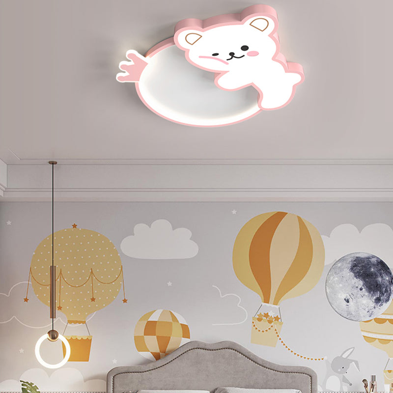 Ours Style Simple LED plafonniers belle lampe encastrée pour chambre chambre d'enfant