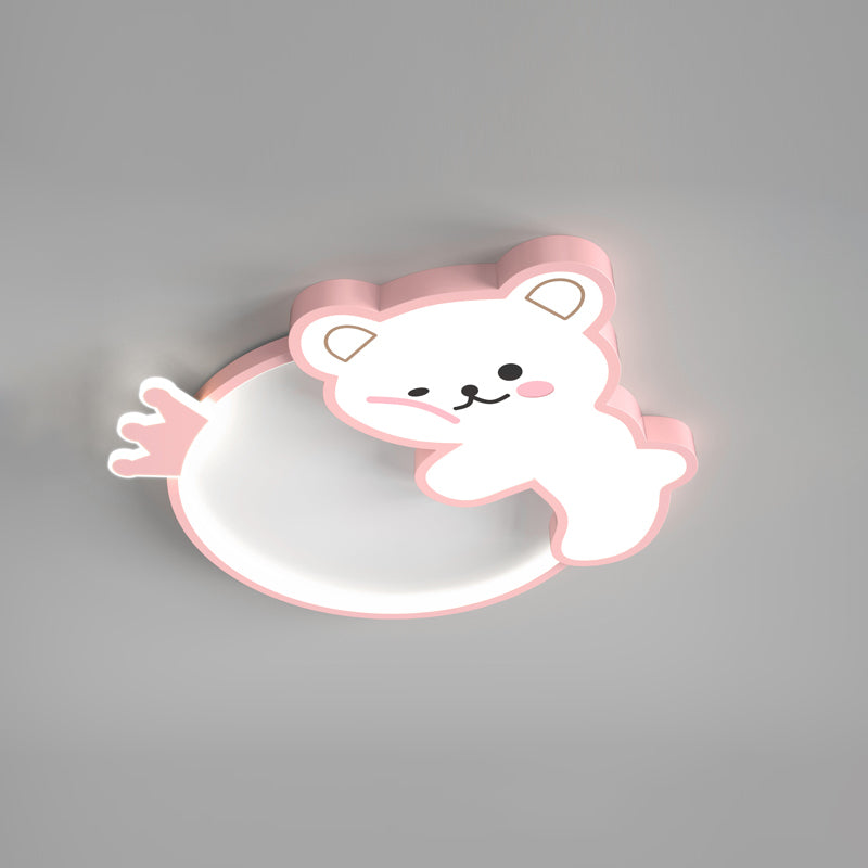 Ours Style Simple LED plafonniers belle lampe encastrée pour chambre chambre d'enfant