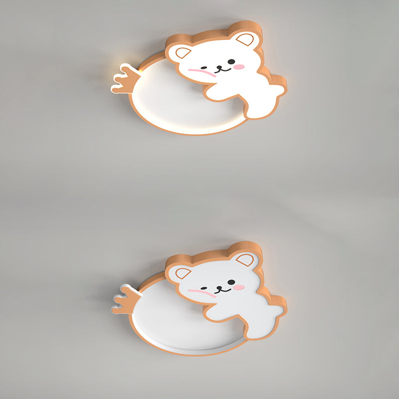 Ours Style Simple LED plafonniers belle lampe encastrée pour chambre chambre d'enfant