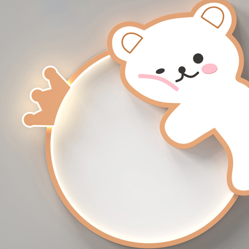 Ours Style Simple LED plafonniers belle lampe encastrée pour chambre chambre d'enfant