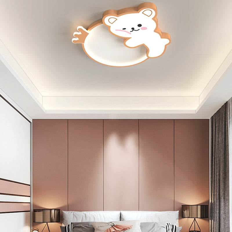 Ours Style Simple LED plafonniers belle lampe encastrée pour chambre chambre d'enfant