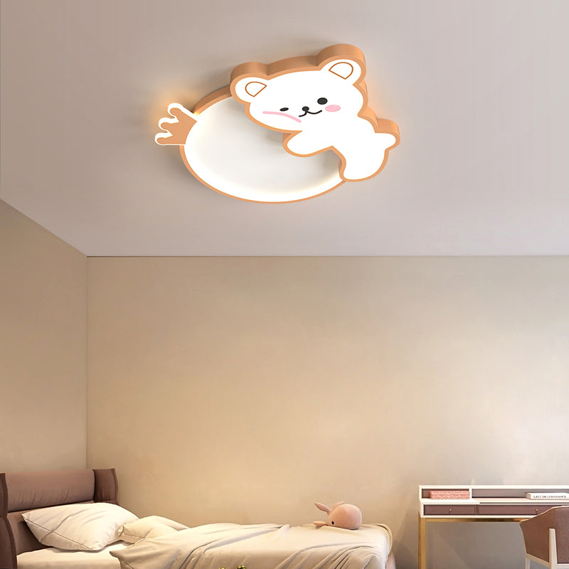 Ours Style Simple LED plafonniers belle lampe encastrée pour chambre chambre d'enfant