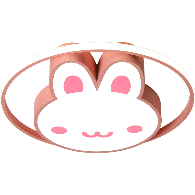 Lovely Rabbit LED Ceiling Lights Simplicity Style Bedroom Kid's Room Flush-mount Lamp