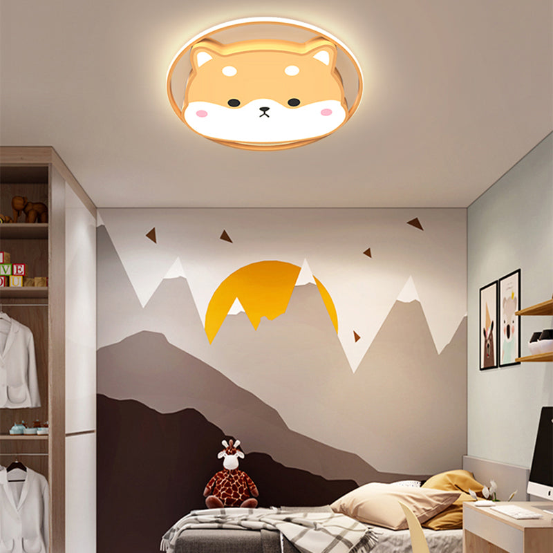Plafoniere a LED con animali adorabili. Apparecchio di illuminazione per camera da letto per bambini in stile moderno
