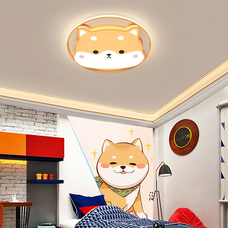 Plafoniere a LED con animali adorabili. Apparecchio di illuminazione per camera da letto per bambini in stile moderno