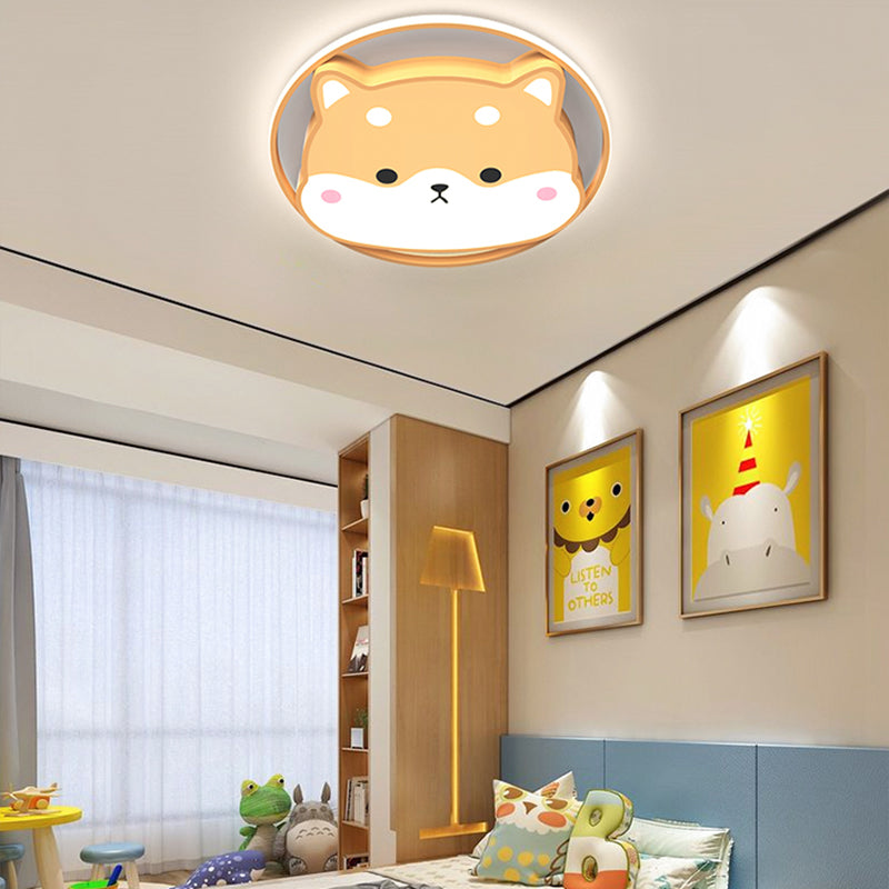 Plafoniere a LED con animali adorabili. Apparecchio di illuminazione per camera da letto per bambini in stile moderno
