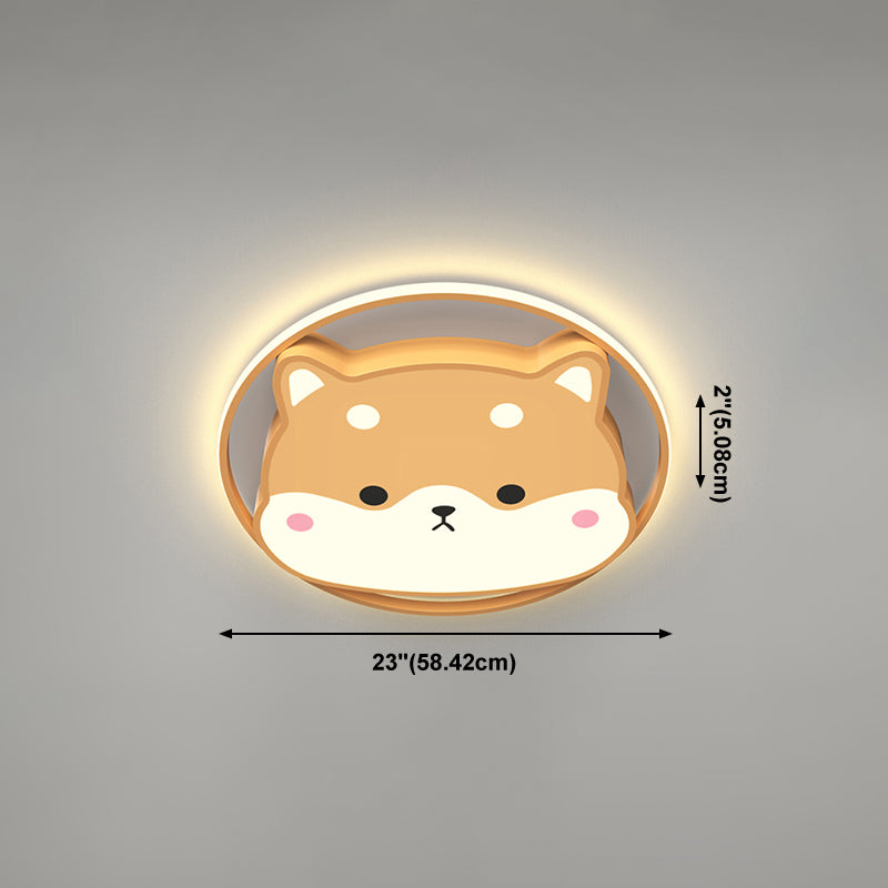 Plafoniere a LED con animali adorabili. Apparecchio di illuminazione per camera da letto per bambini in stile moderno