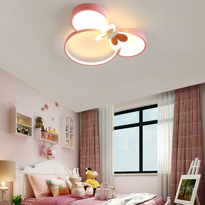 Modern Style LED Ceiling Lights Lovely Cartoon Flush-mount Lamp for Kid's Room