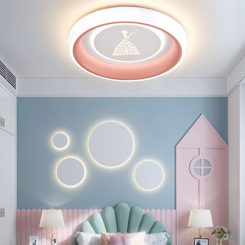 Plafonnier LED de Style moderne, jolie lampe encastrée de dessin animé pour chambre d'enfant