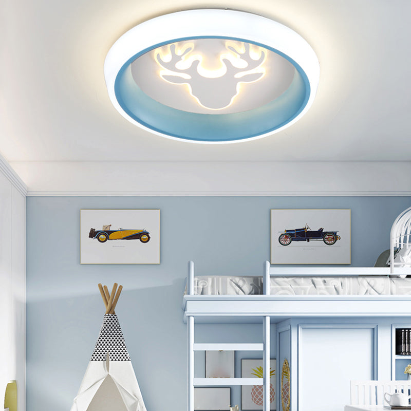 Plafonnier LED de Style moderne, jolie lampe encastrée de dessin animé pour chambre d'enfant