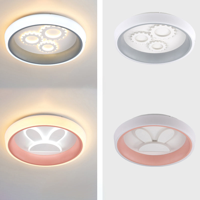 Plafonnier LED de Style moderne, jolie lampe encastrée de dessin animé pour chambre d'enfant