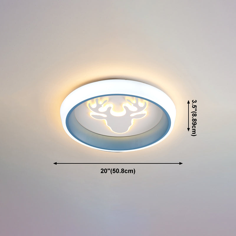 Plafonnier LED de Style moderne, jolie lampe encastrée de dessin animé pour chambre d'enfant