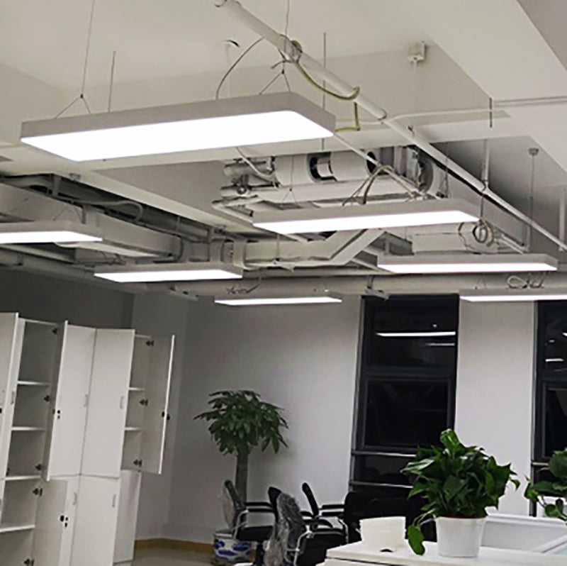 Lampes suspendues modernes avec des luminaires d'éclairage de pendentif à LED noir en acrylique pour le bureau