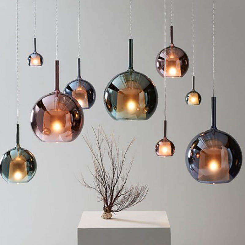 1 Lichthängeleuchte moderne Bell-LED-Federung für das Restaurant