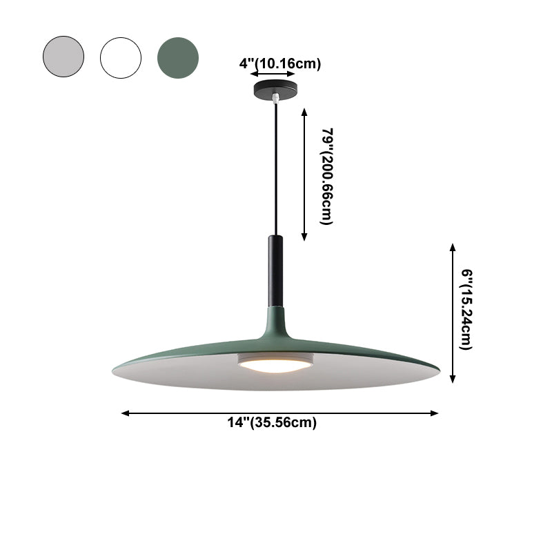 Style de concepteur petit pendentif luminaire en métal.