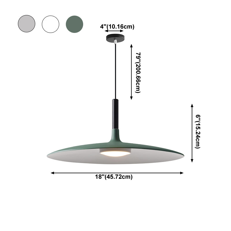 Style de concepteur petit pendentif luminaire en métal.