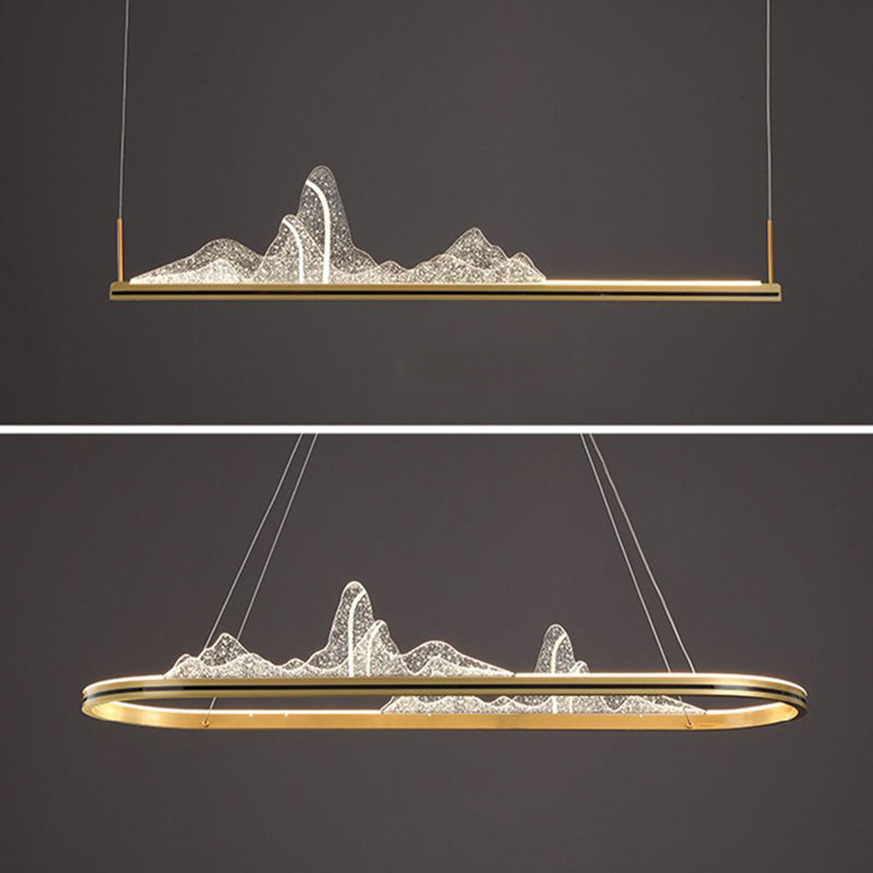 Nordic Modern Dining Island Light Kitchen LED Ceiling Hanging Light Fixture