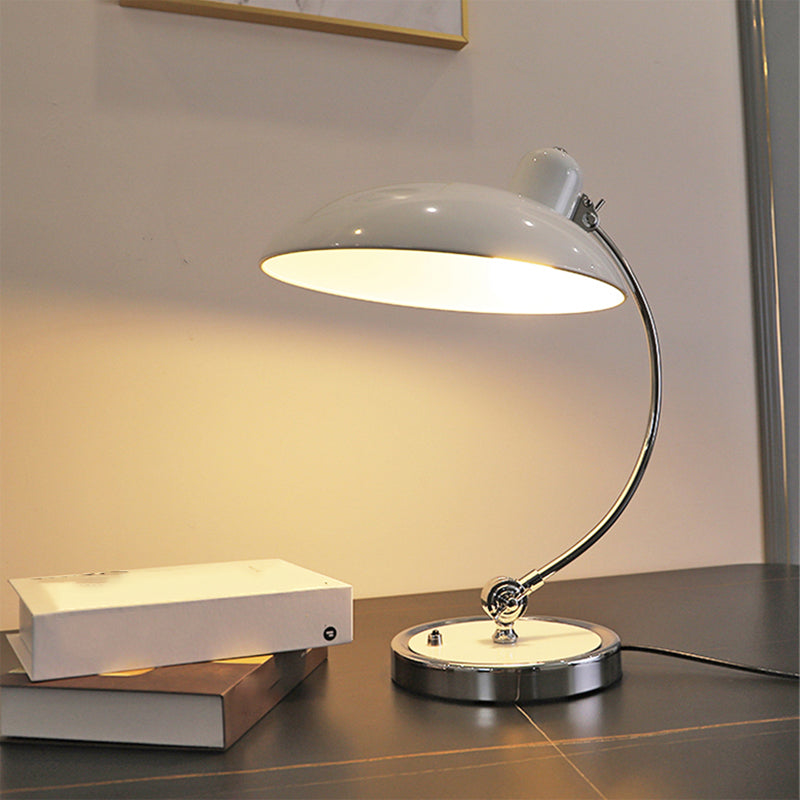 Nordic Arc Table Lamp Colorful Single Light Table Lamp with Metal for Bedroom