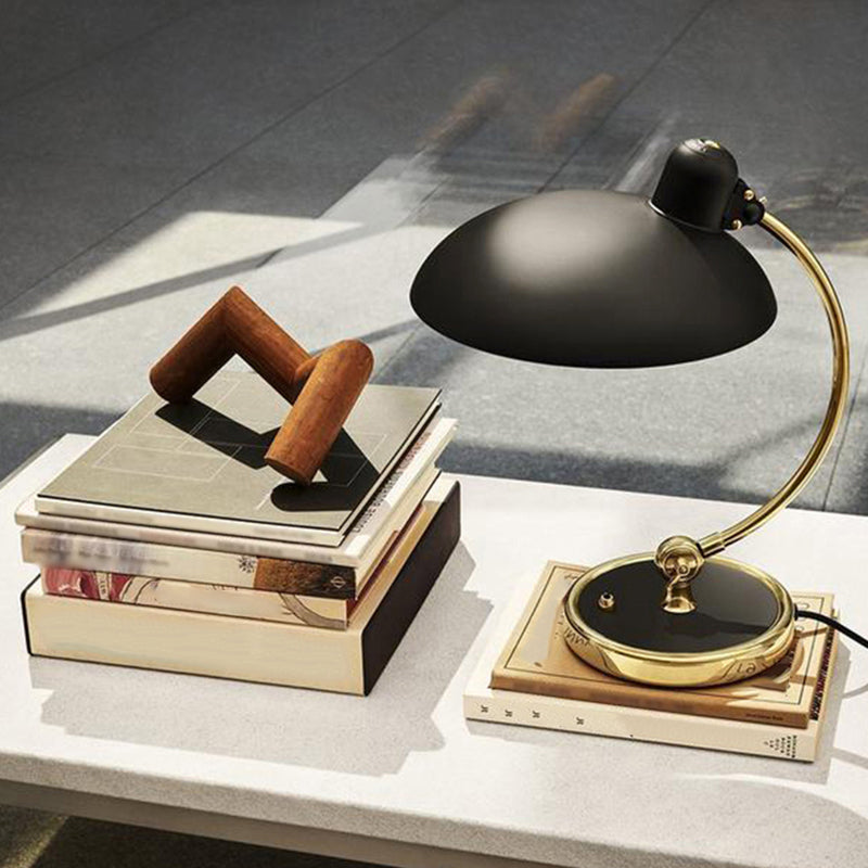 Nordic Arc Table Lamp Colorful Single Light Table Lamp with Metal for Bedroom