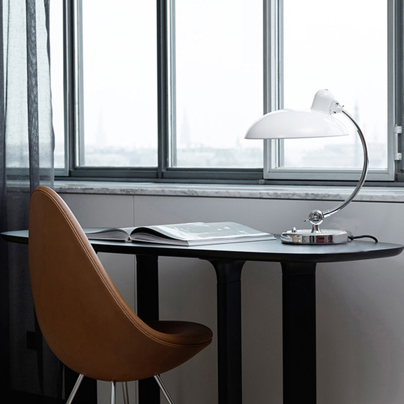 Nordic Arc Table Lamp Colorful Single Light Table Lamp with Metal for Bedroom