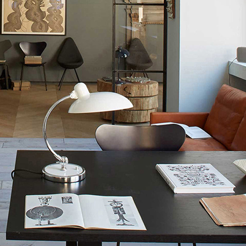 Nordic Arc Table Lamp Colorful Single Light Table Lamp with Metal for Bedroom