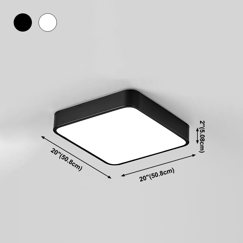Plafoniera a LED Geometry Apparecchio di illuminazione da incasso con semplicità contemporanea