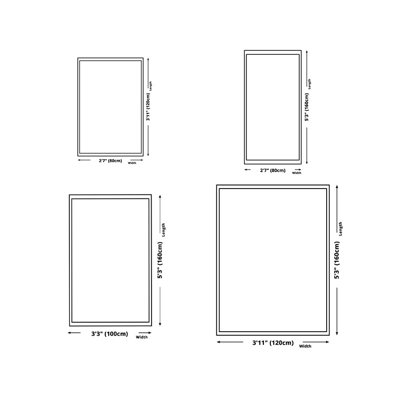 Watercolor Ink Abstract Carpet Simple Carpet Non-Slip Backing Rug for Living Room