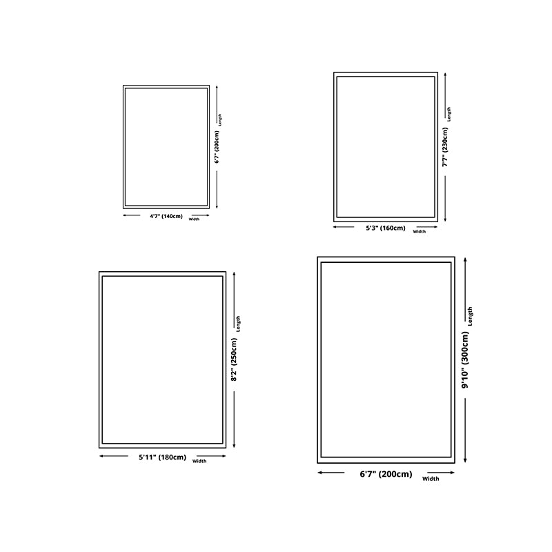 Watercolor Ink Abstract Carpet Simple Carpet Non-Slip Backing Rug for Living Room