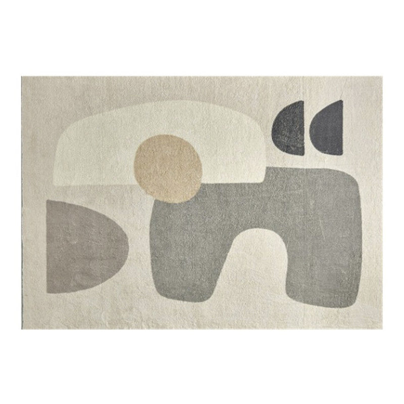 Tapis de polyester de tapis d'intérieur moderne tapis de support sans glissement pour décoration intérieure