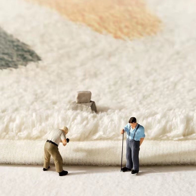 Farbblock Teppich in Indoor Teppichmaschine Waschbar für die Heimdekoration