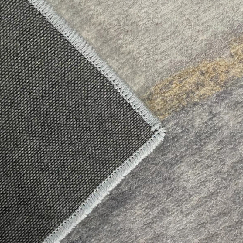 Plaid Rug Modern Carpet Polyester Anti-Slip Backing Rug for Living Room