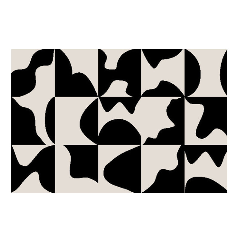 Zwart -wit blokken Tapijt Gebied Tapijt Easy Care binnen Tapijt voor thuisdecoratie