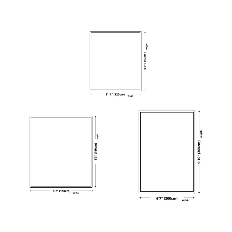 Black Modern Rug Polyester Check Pattern Rug Washable Rug for Living Room