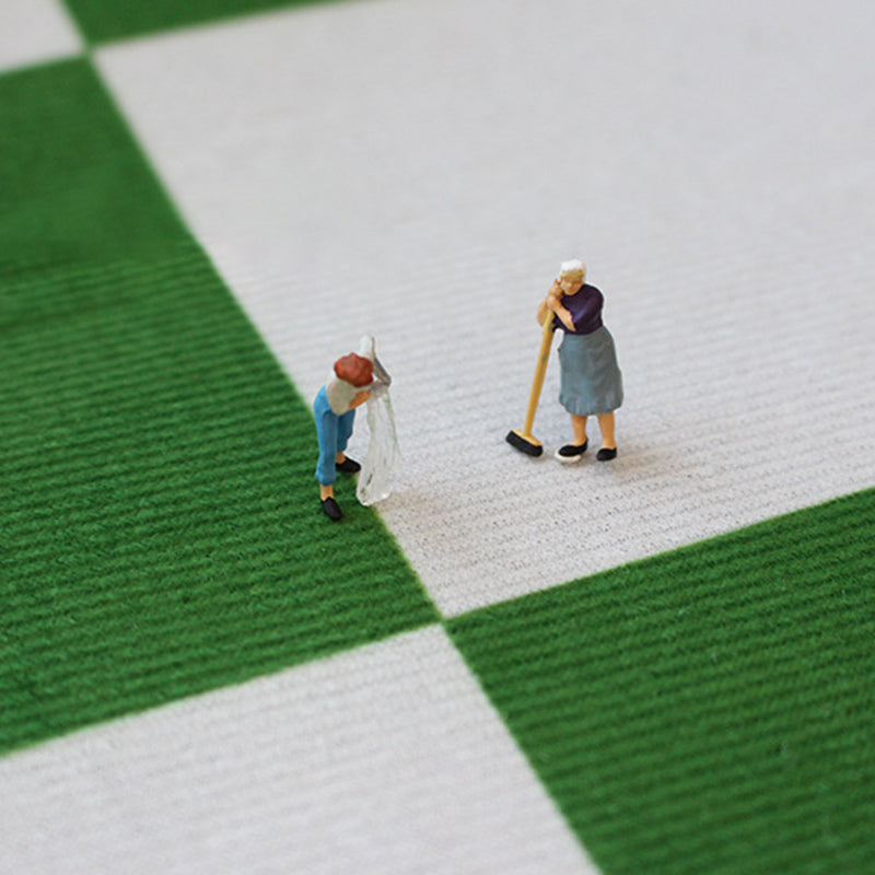 Gray Indoor Rug Trendy Polyester Area Rug Stain Resistant Carpet for Living Room