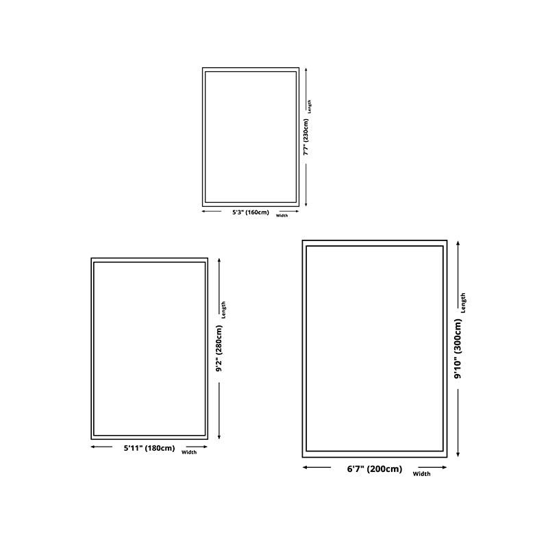 Gray Indoor Rug Trendy Polyester Area Rug Stain Resistant Carpet for Living Room