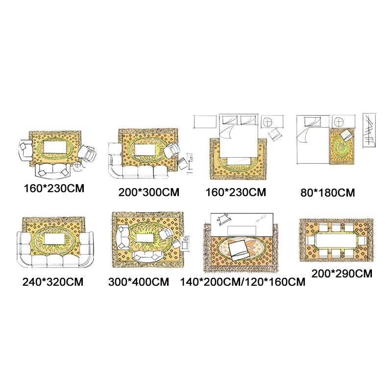Human Face Abstract Carpet Area Carpet Non-Slip Backing Rug for Living Room