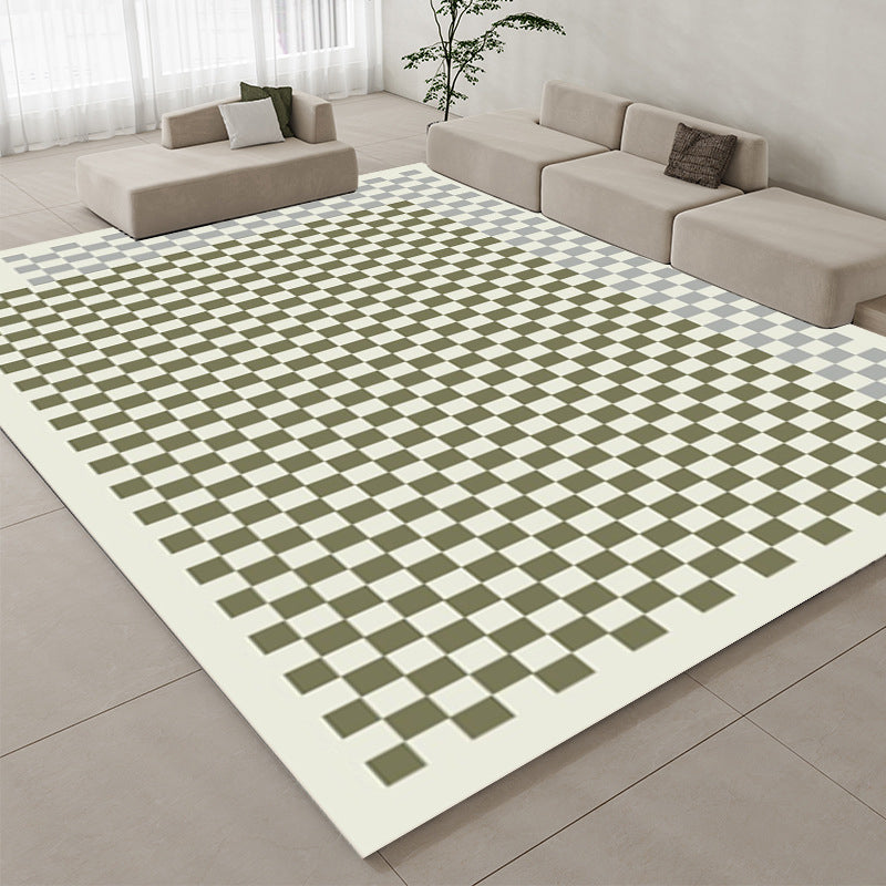Wit eenvoudig tapijt polyester controle print tapijt vlekbestendig tapijt voor woonkamer