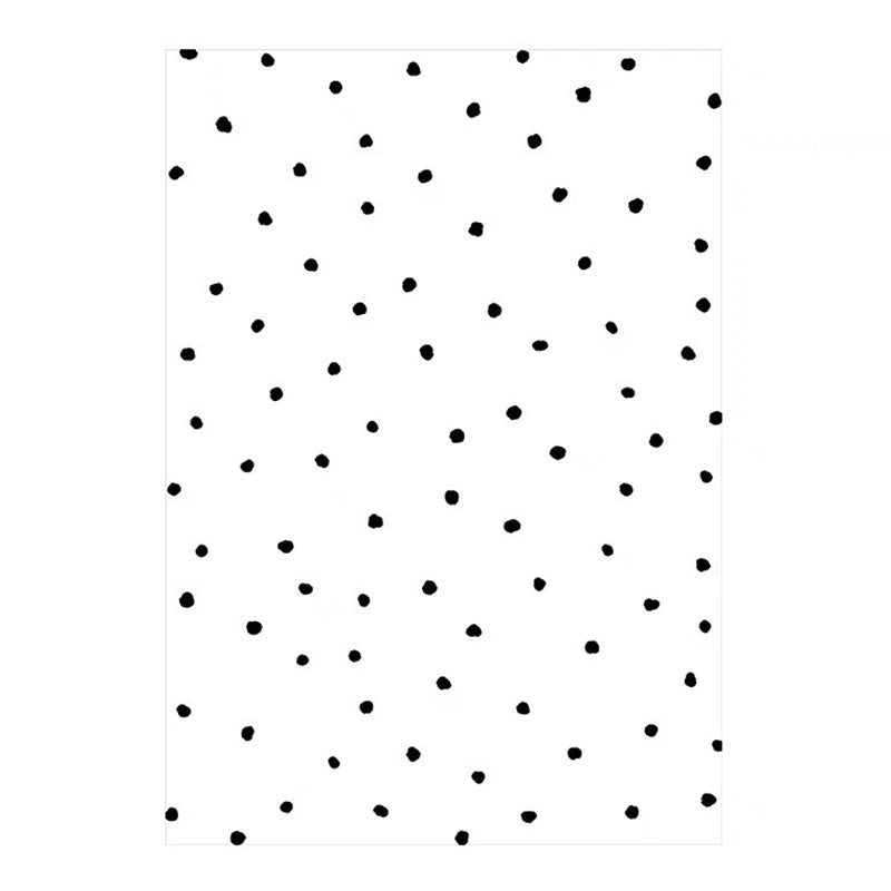 Beige Modern Rug Polyester Spots Rug Washable Rug for Living Room