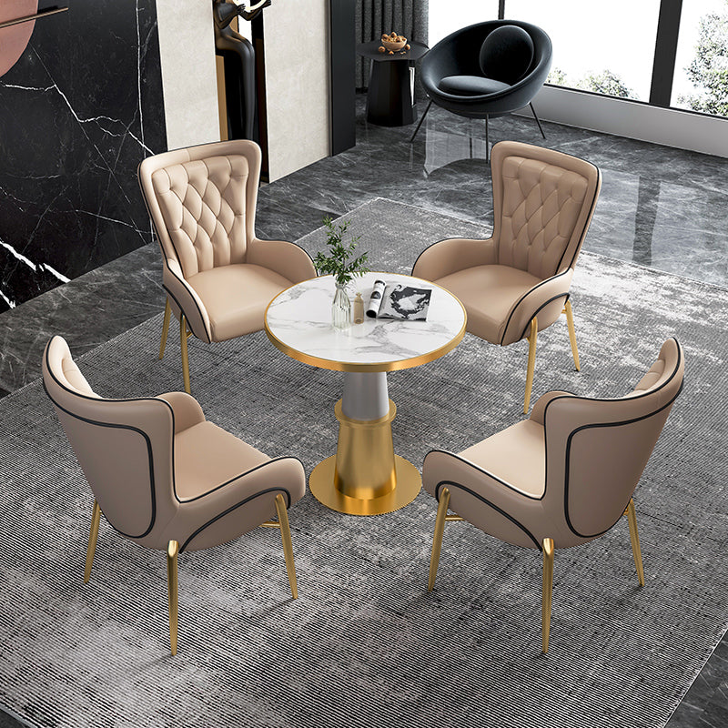 Glam 1/2/5 Pieces Marble Dining Set Dining Furniture Set /Separate Items