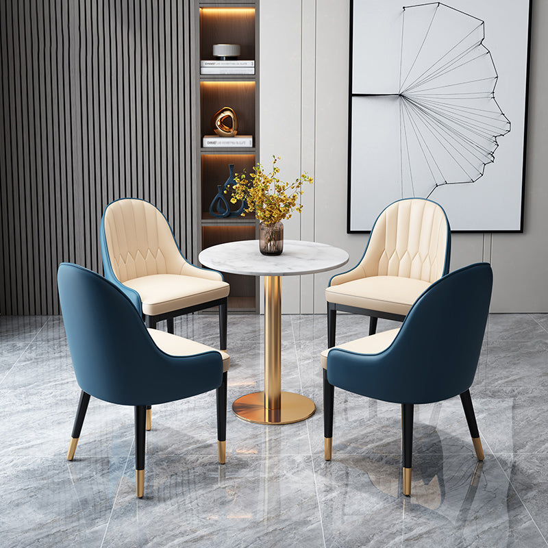 Glam 1/5 Pieces Marble Dining Set Dining Furniture Set /Separate Items