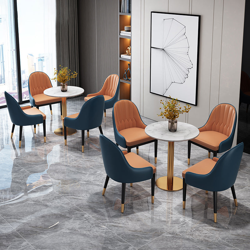 Glam 1/5 Pieces Marble Dining Set Dining Furniture Set /Separate Items
