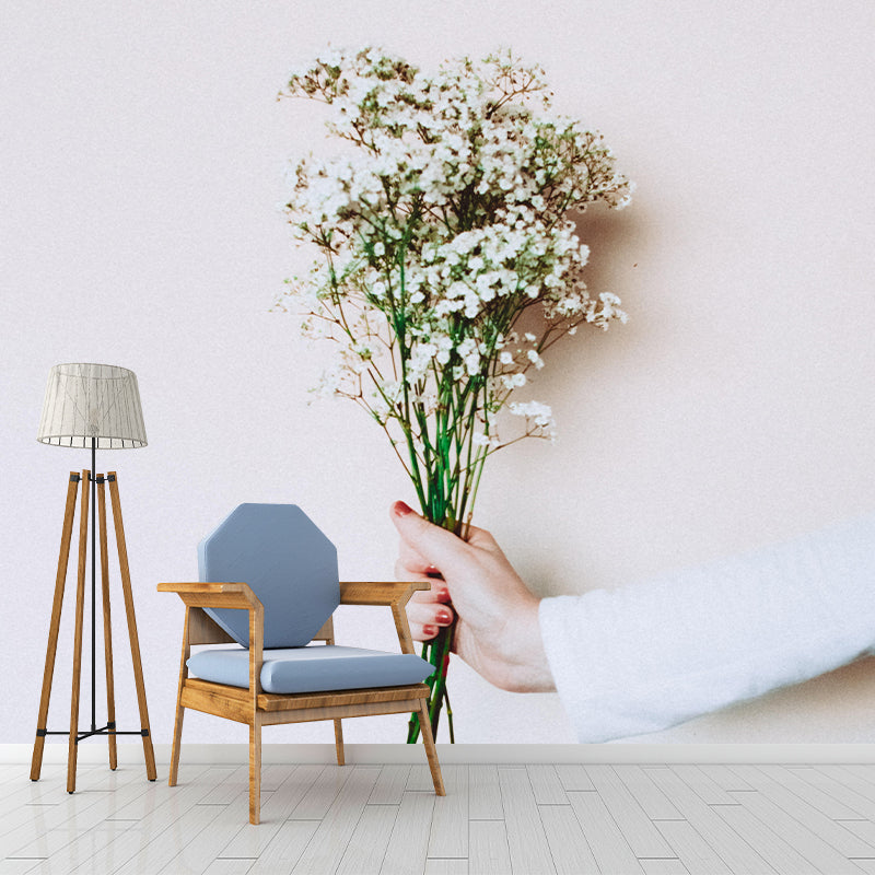 Environment Friendly Flower Murals Living Room Wall Murals Wallpaper