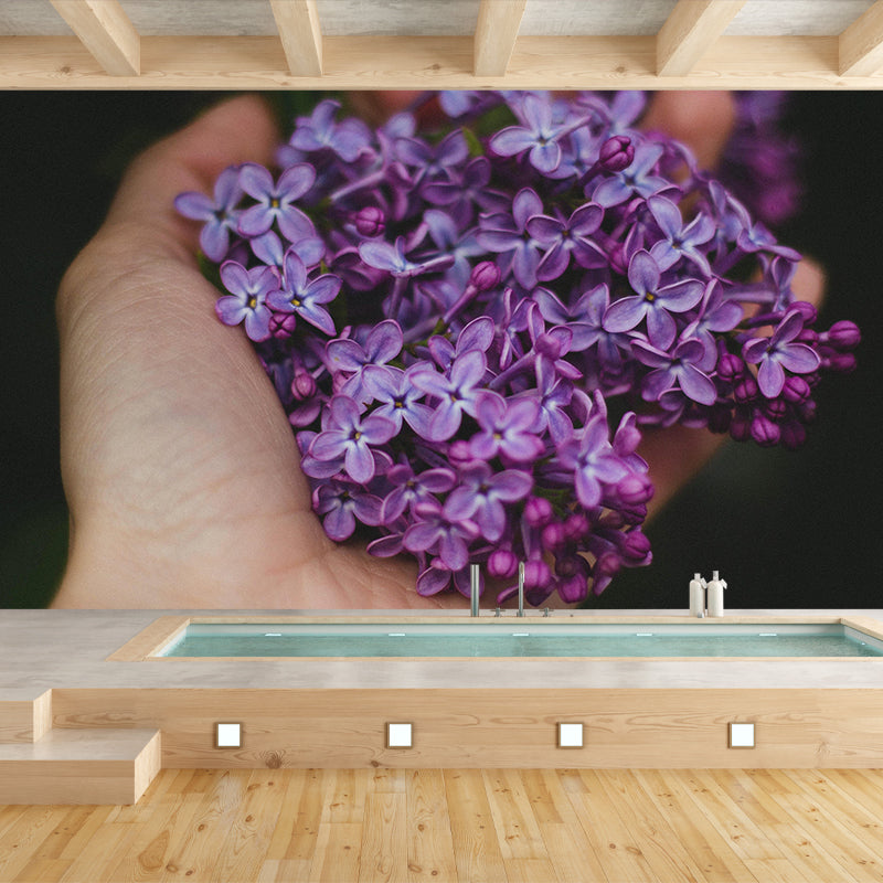 Stain Resistant Decorative Murals Flower Room Wall Murals Wallpaper