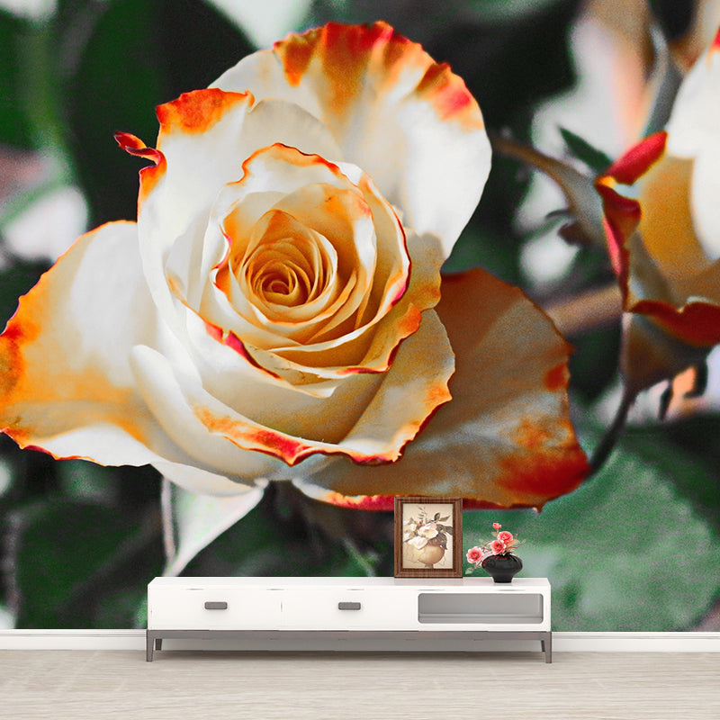 Stain Resistant Decorative Murals Flower Room Wall Murals Wallpaper