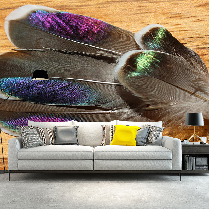 Environment Friendly Decorative Murals Feather Bedroom Wall Murals Wallpaper